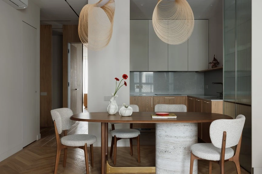 Лаконичная квартира 92 кв м в Санкт-Петербурге